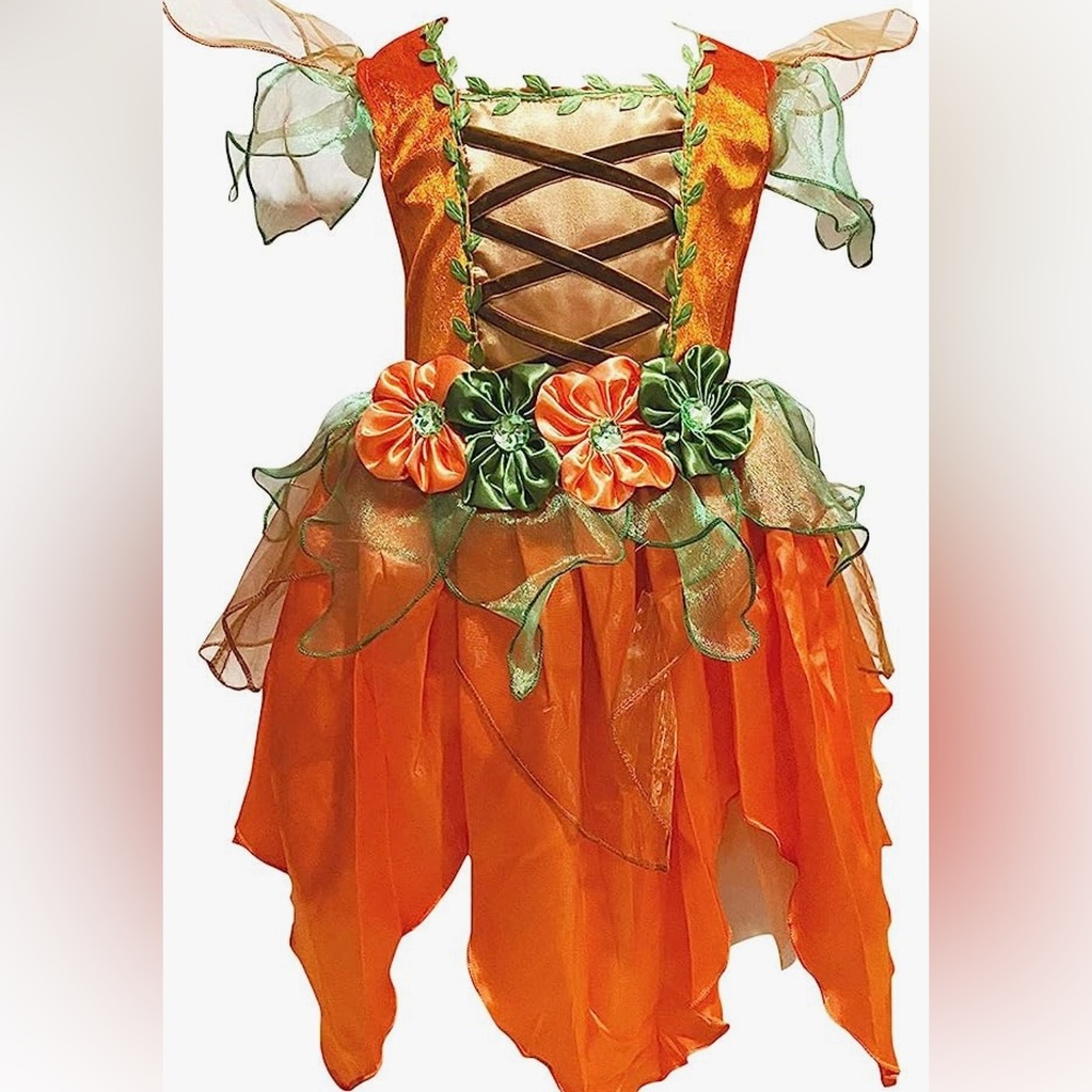 BEAUTIFUL 🧡💚FAIRY💚🧡 DRESS SIZE 4T-5T 🌟LIKE NEW🌟